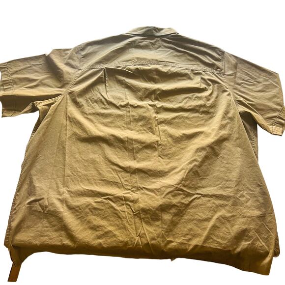 Boulder Creek Trading Co. VTG Tan Mens Button Up Shirt 4XLT w/ Epaulets. - Picture 3 of 12